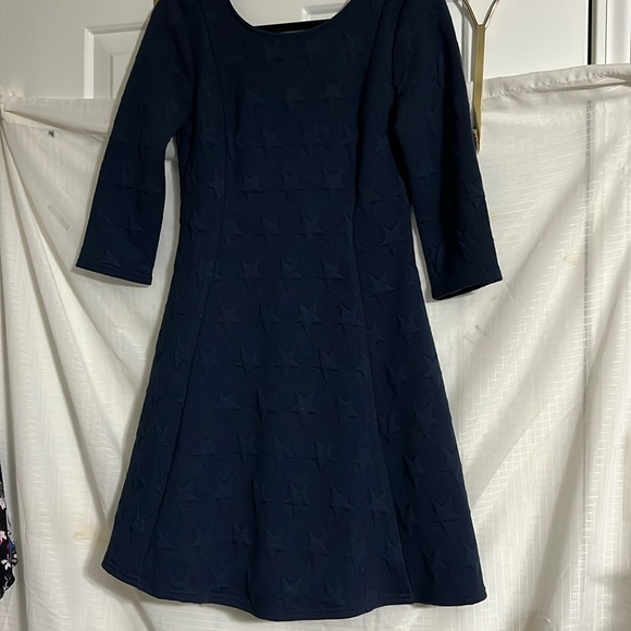 ModCloth Dark Blue Star Dress sz small - Picture 1 of 6